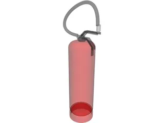 Fire Extinguisher 3D Model preview