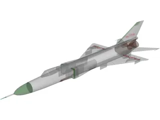 Shenyang J-8B 3D Model preview