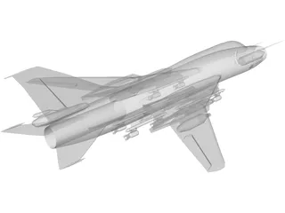 Sukhoi Su-17 Fitter 3D Model preview