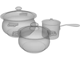 Kitchen Furniture 3D Model preview