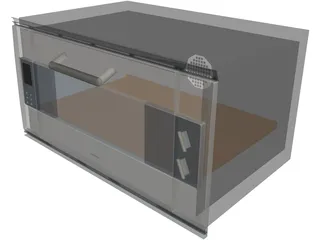 Microwave Gaggenau 3D Model preview