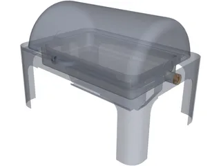 Chaffing Dish 3D Model preview