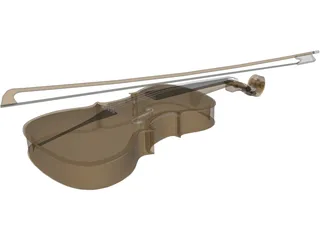 Violin 3D Model preview