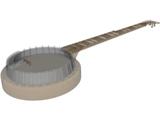 Banjo 3D Model preview