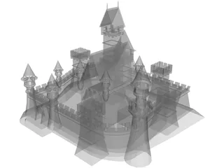 Czech Castle 3D Model preview