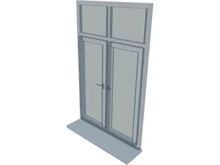 PVC Window 3D Model preview