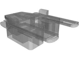 Supermarket Checkout 3D Model preview