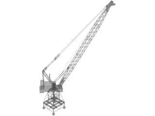 Port Crane 3D Model preview