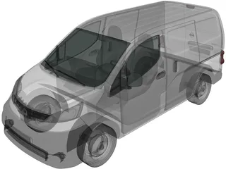 Nissan NV200 (2010) 3D Model preview