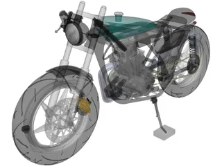 Honda Cafe Racer 3D Model preview