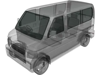 Honda Vamos (2012) 3D Model preview