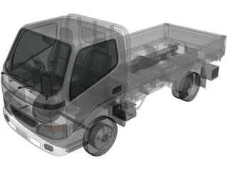 Toyota Toyoace Flatbed (2006) 3D Model preview