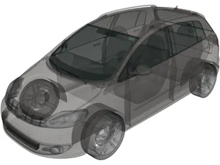 Volkswagen Golf Plus (2011) 3D Model preview