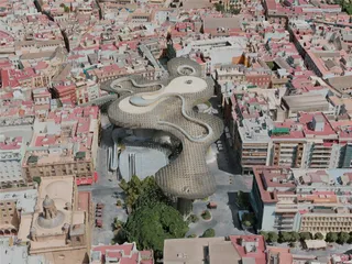 Seville City, Spain (2020) 3D Model preview