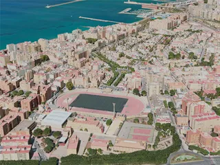 Almeria City, Spain (2020) 3D Model preview