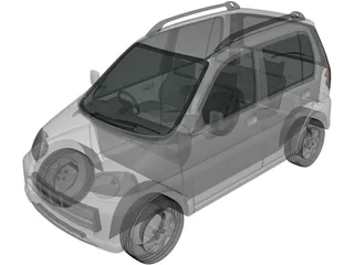 Honda Life (1997) 3D Model preview