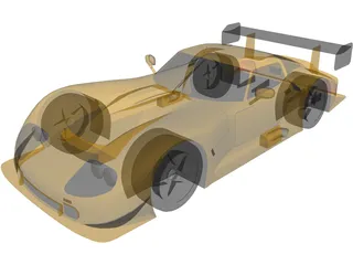 Marcos Mantara LM600 Group GT2 (1995) 3D Model preview