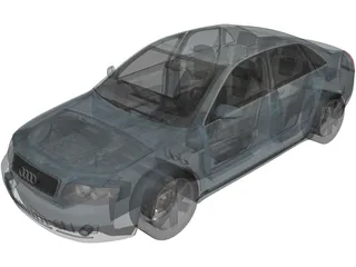Audi A4 (2002) 3D Model preview