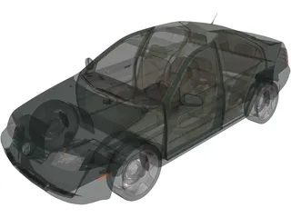 Volkswagen Jetta (2000) 3D Model preview