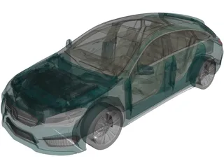 Mercedes-Benz CLA 250 Wagon (2015) 3D Model preview