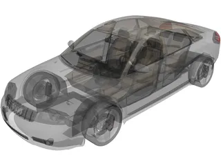 Audi A6 (1998) 3D Model preview