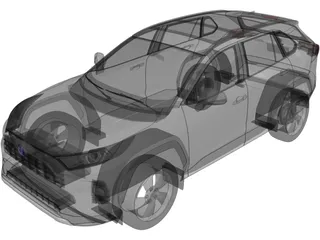 Toyota RAV4 Hybrid (2021) 3D Model preview
