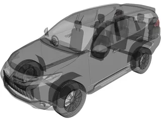 Mitsubishi Pajero Sport (2016) 3D Model preview