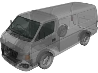 Nissan Urvan PanelVan (2011) 3D Model preview