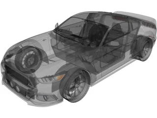 Ford Mustang GT Eleanor (2015) 3D Model preview