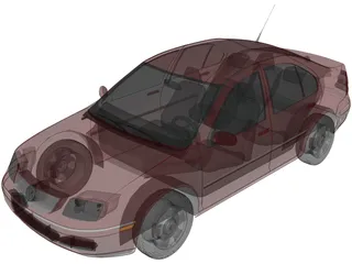 Volkswagen Jetta (2003) 3D Model preview