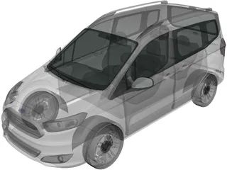 Ford Tourneo Courier (2013) 3D Model preview