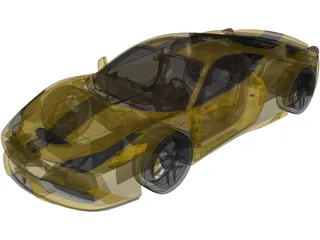 Ferrari 458 Speciale (2014) 3D Model preview