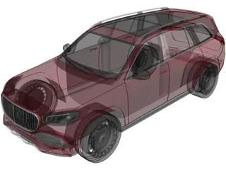 Mercedes-Maybach GLS 600 (2020) 3D Model preview