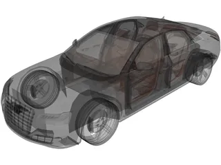 Audi A8 (2015) 3D Model preview