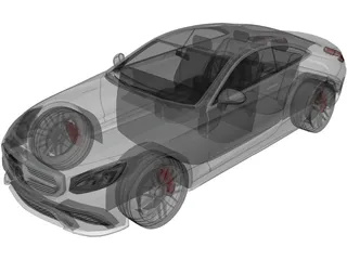 Mercedes-Benz S63 AMG Coupe (2015) 3D Model preview
