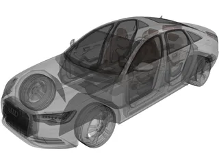 Audi A6 (2012) 3D Model preview