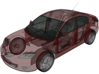 Mazda 3 Sedan (2003) 3D Model preview