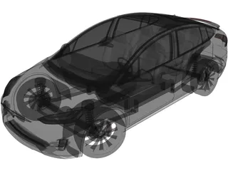 Tesla Model X (2016) 3D Model preview