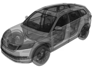 Skoda Kodiaq (2020) 3D Model preview