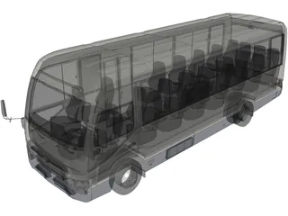 Toyota Coaster (2020) 3D Model preview