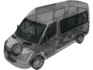 Mercedes-Benz Sprinter SWB (2013) 3D Model preview