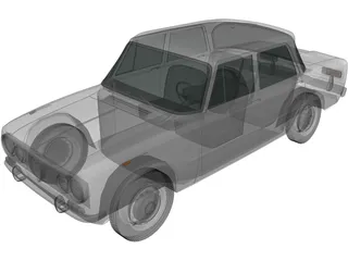 Alfa Romeo Giulia 105 (1962) 3D Model preview