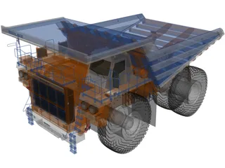 BELAZ 75180 (2014) 3D Model preview