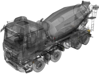 Mercedes-Benz Arocs 3D Model preview