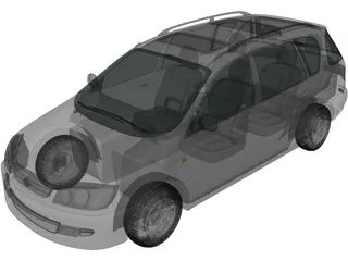 Toyota Picnic (1996) 3D Model preview