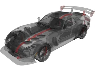 Dodge Viper ACR (2016) 3D Model preview