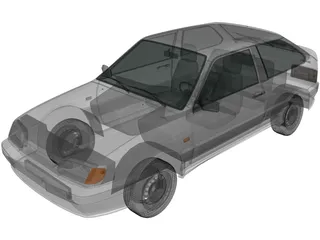 VAZ-2113 Lada Samara (1997) 3D Model preview