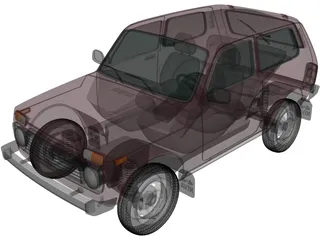 VAZ-21214 Lada Niva 4x4 (2012) 3D Model preview