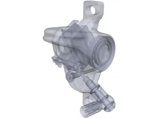 Magura MT4 Brake Caliper 3D Model preview