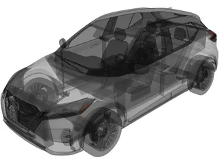 Nissan Kicks (2022) 3D Model preview